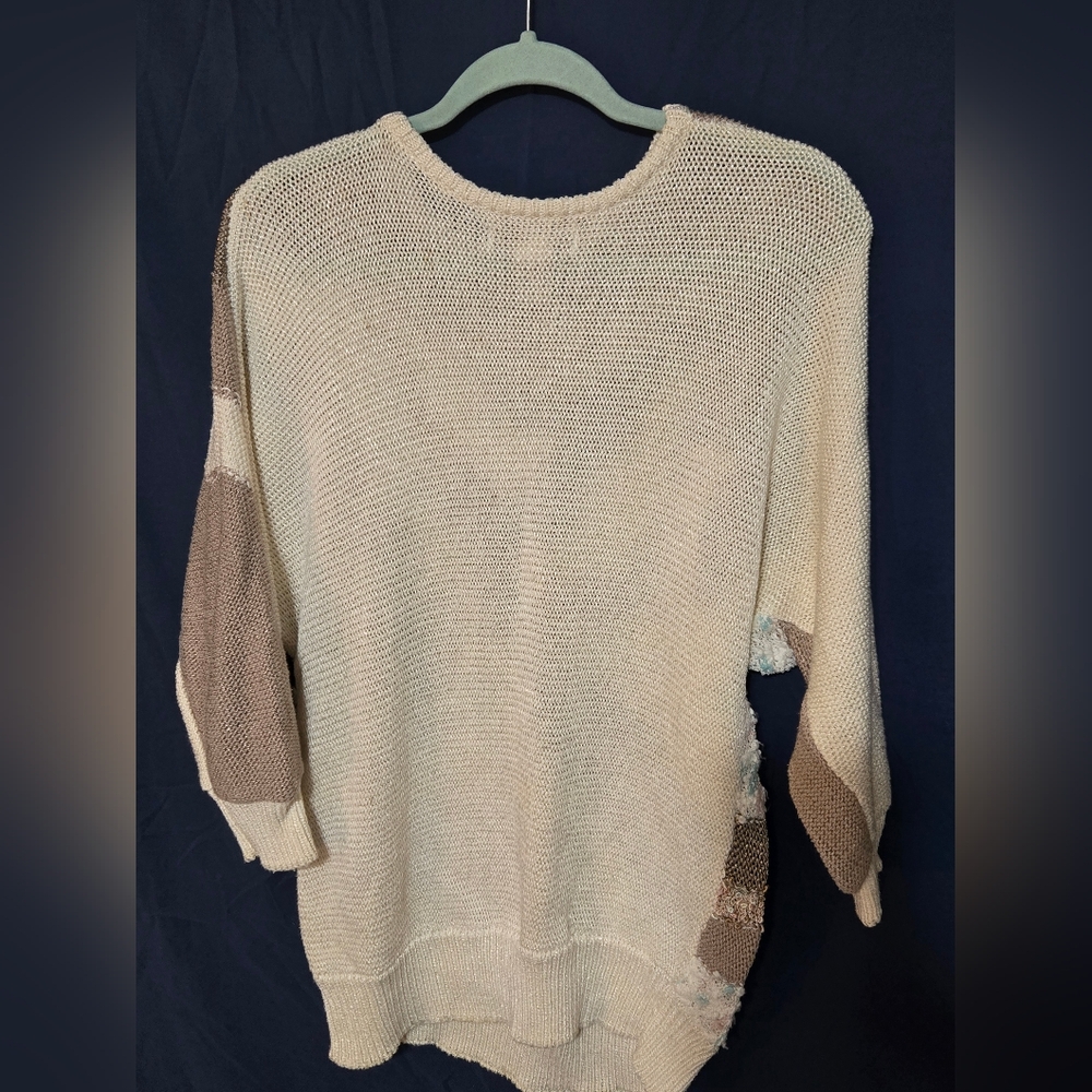 Illustrations Sweater - Patchwork - Abstract Pattern - Metallic Thread- Size M - Picture 5 of 9